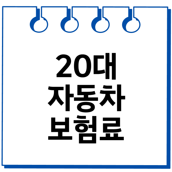 20대자동차보험료